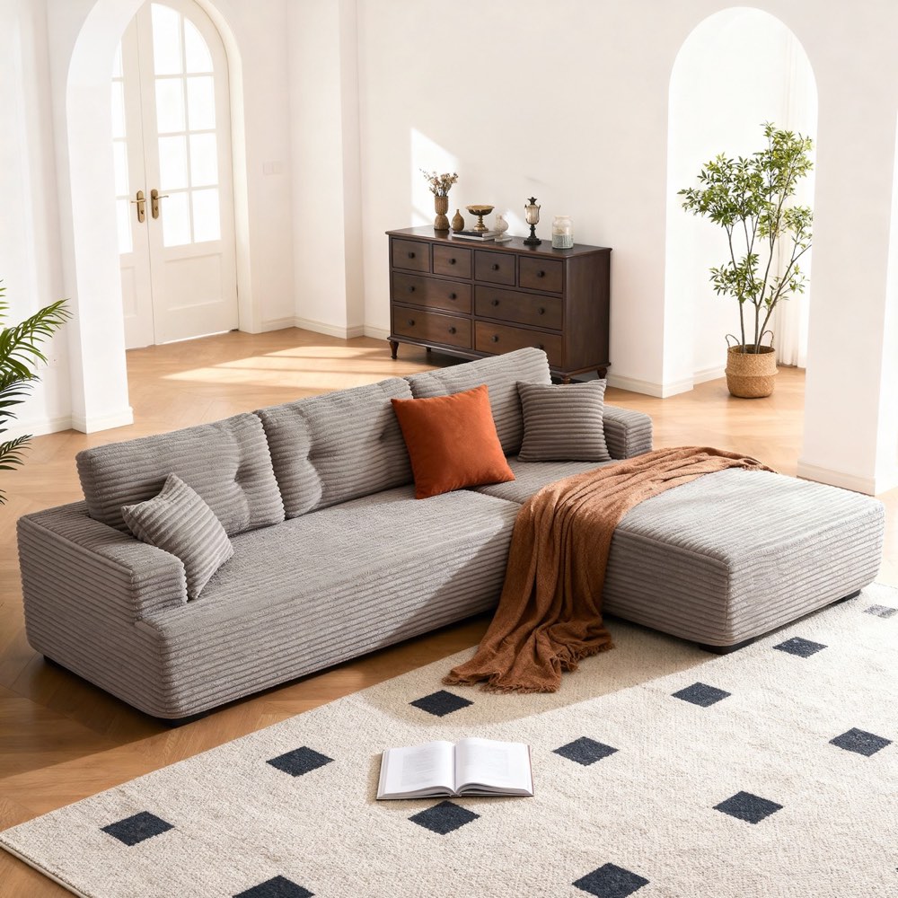 Compressed Sofa - T-711 Dark Grey