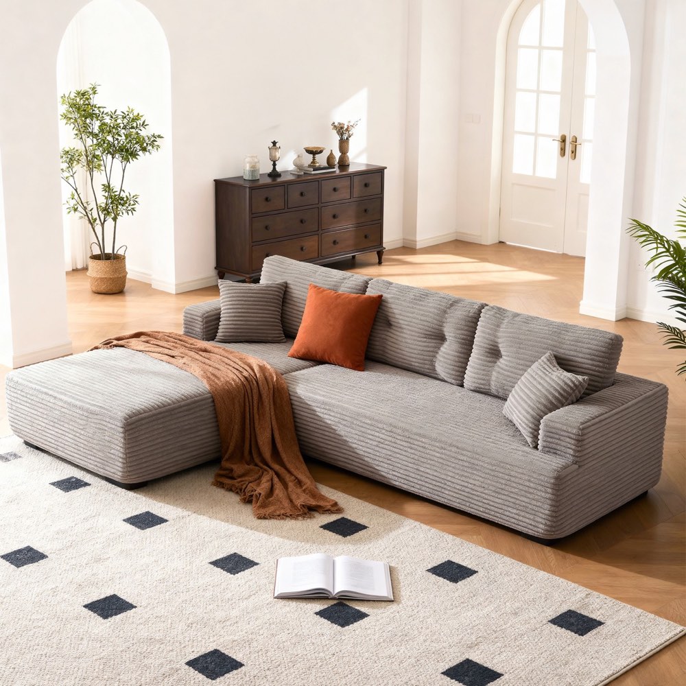 Compressed Sofa - T-711 Dark Grey