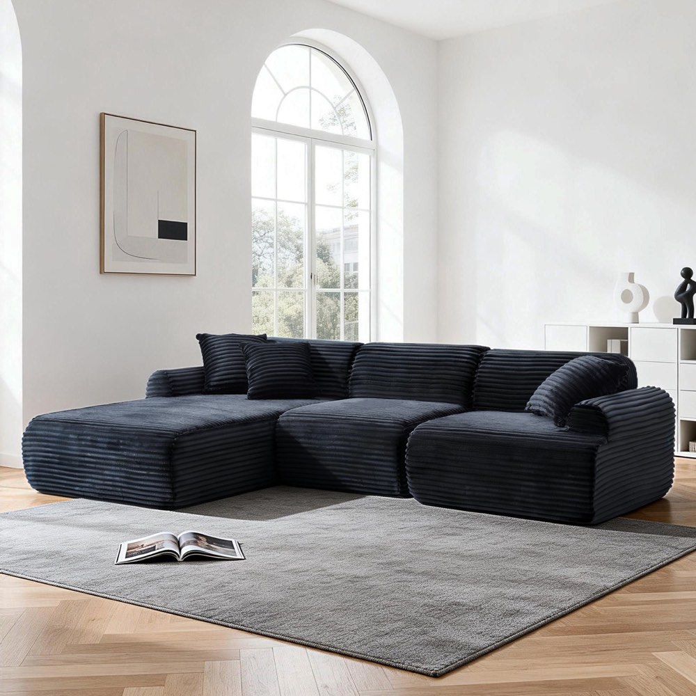 Compressed Sofa - T-983 Black