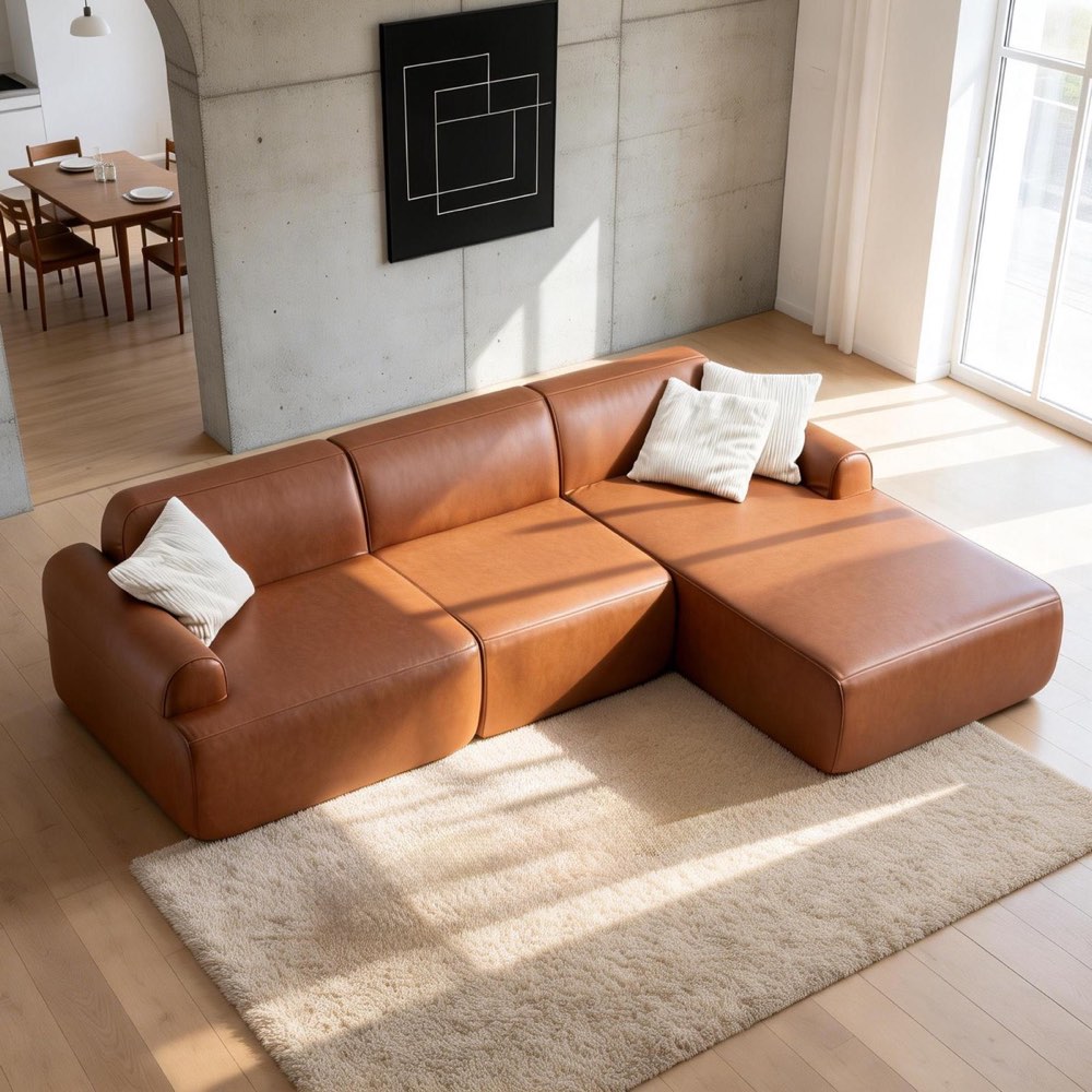 Leather Sofa - T-983 Leather