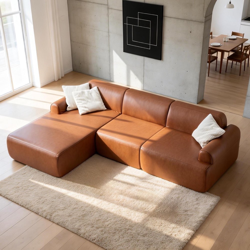 Leather Sofa - T-983 Leather