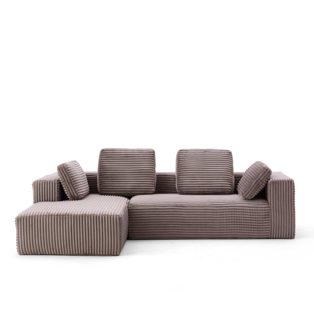 Compressed Sofa - T-028 Corduroy 2-Seater + Chaise