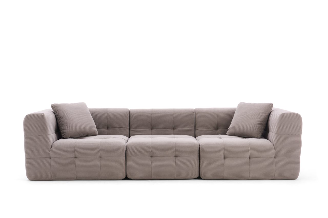 Compressed Sofa - T-108 Corduroy 3-Seater