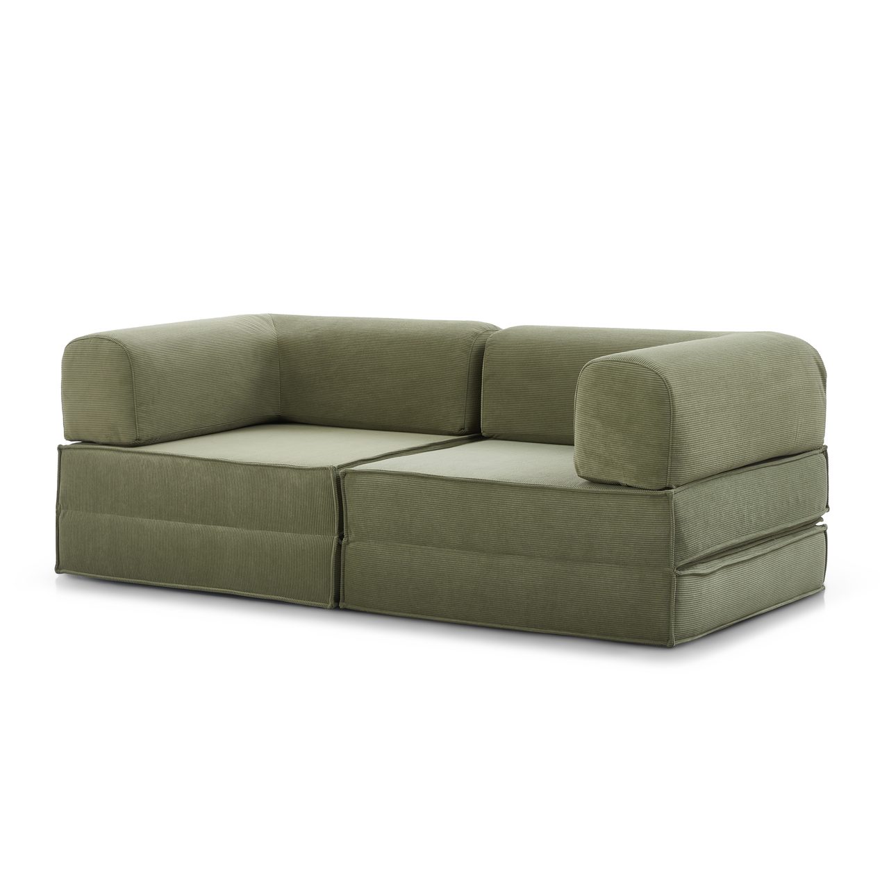 Compressed Sofa Bed - T-039-T Corduroy 2-Seater