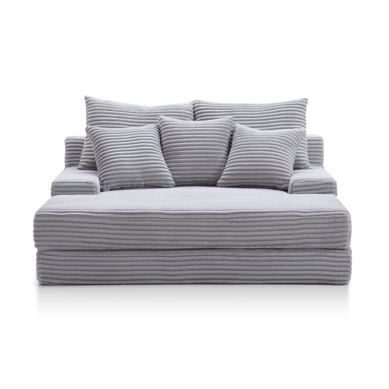 Compressed Sofa - T-617 Corduroy Double-Armrest Chaise