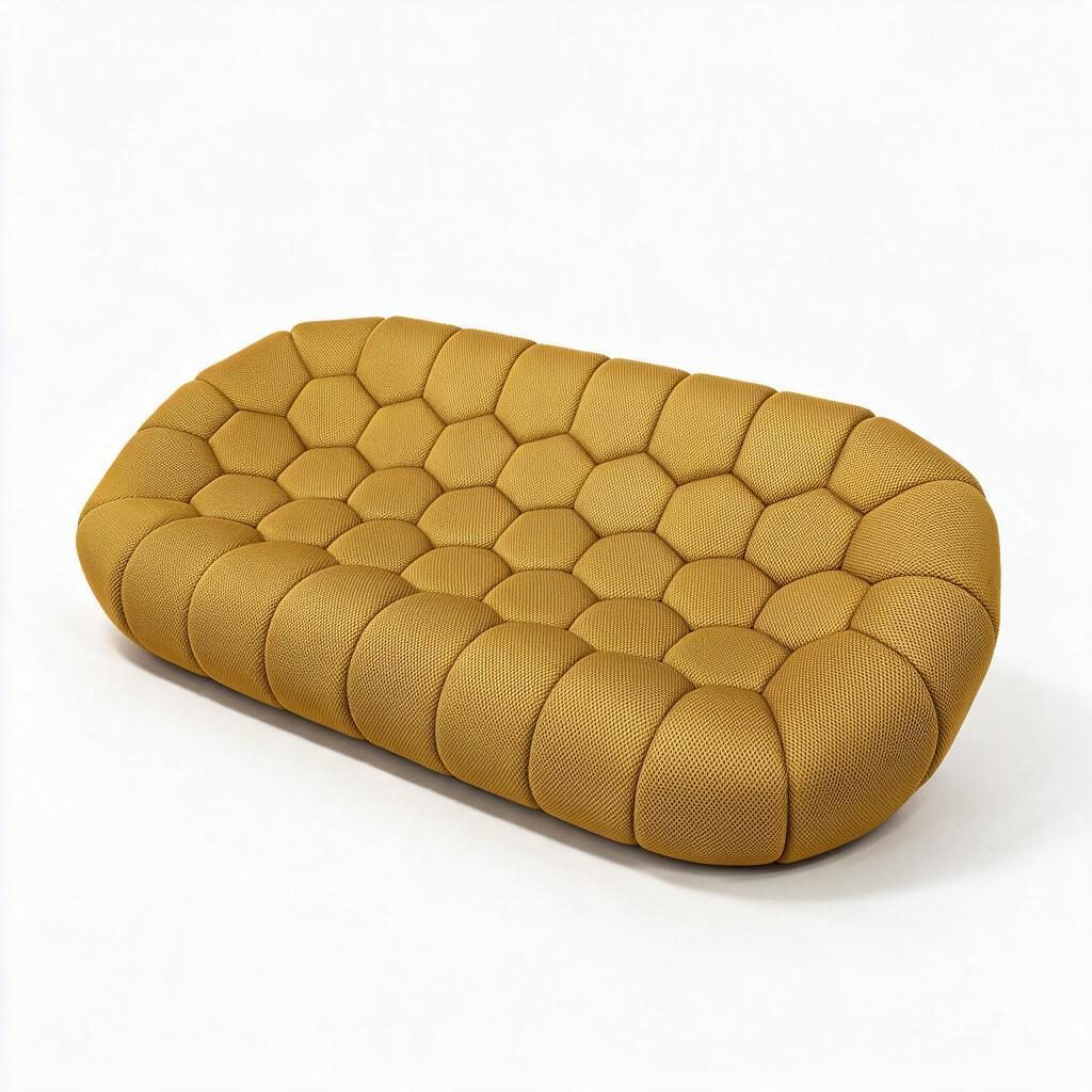 Compressed Sofa - T-2727-F Stretch Mesh 3-Seater