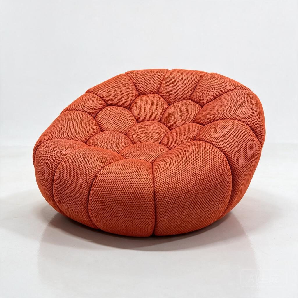 Compressed Sofa - T-2727-O Stretch Mesh Single Seater