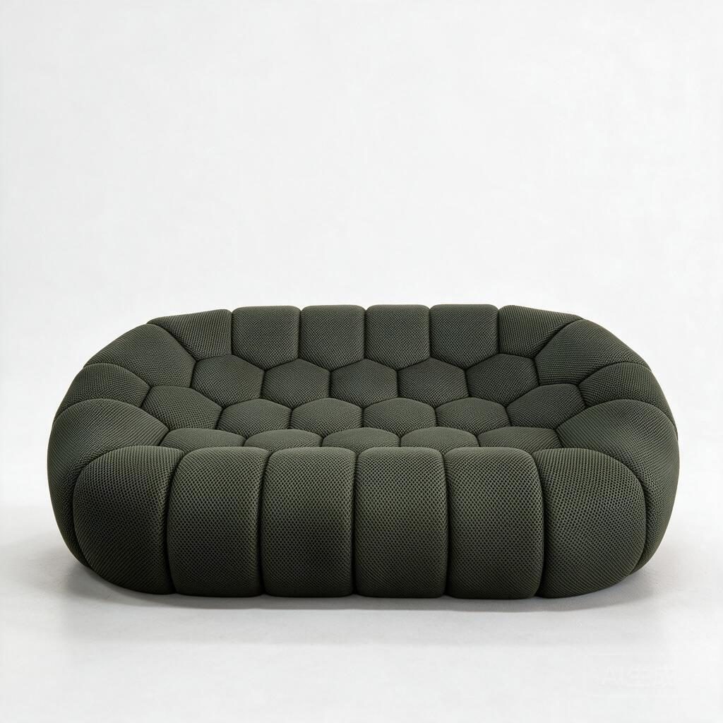 Compressed Sofa - T-2727-T Stretch Mesh 2-Seater