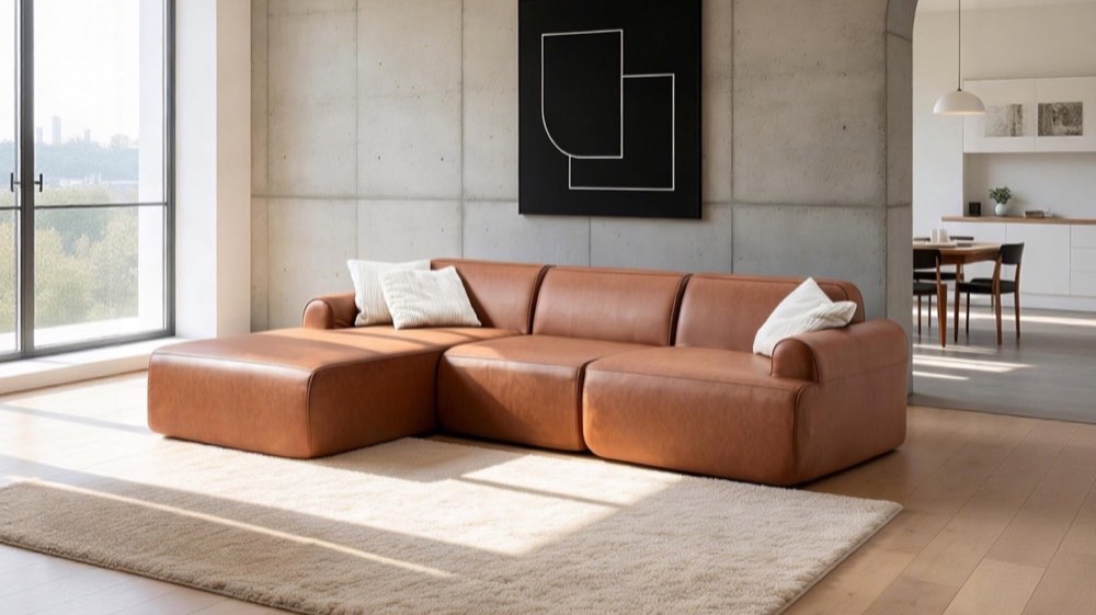 Leather sofas